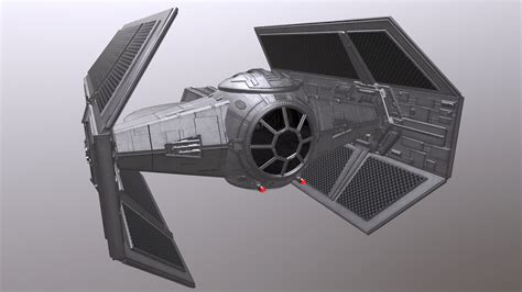 Darth vader tie fighter 3D model - TurboSquid 1280825