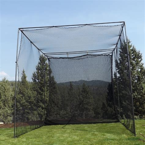 10' X 10' X 10' Golf Cage Net + Golf Netting Impact Panel, NEW! (without frame) | eBay