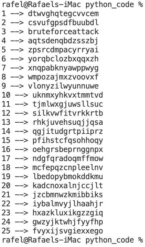 Python implementation of the Caesar cipher - Just Cryptography