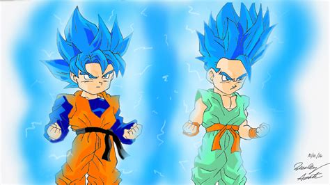 Goten And Trunks Super Saiyan Blue by MLGArtWarrior on DeviantArt