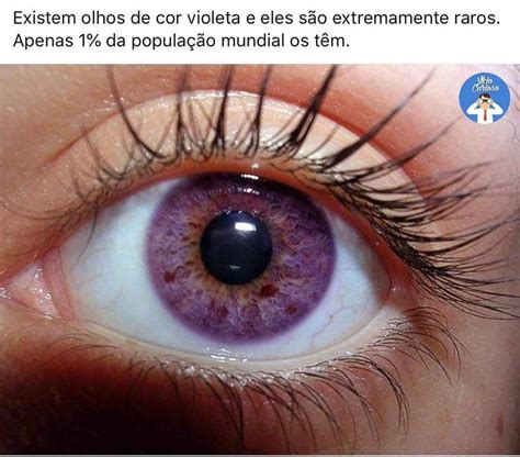 Você Sabia⁉🤔🙄 👁👁💜💜 #Raro! | Violet eyes, Beautiful eyes color, Rare eye colors