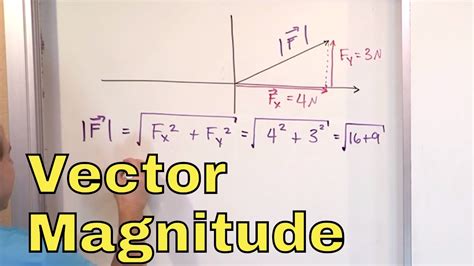 01 - Calculating Magnitude of a Vector & Direction, Part 1 (Vector Magnitude & Angle) - YouTube