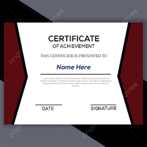 Red Color Certificate PNG, Vector, PSD, and Clipart With Transparent Background for Free ...