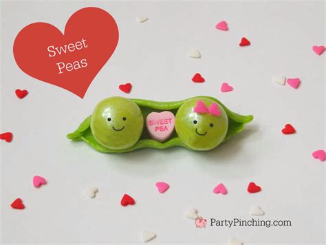 Valentine's Day sweet peas candy tutorial easy to make recipe