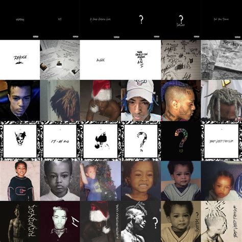 Every XXXTENTACION album cover in the style of XXXTENTACION album cover : XXXTENTACION