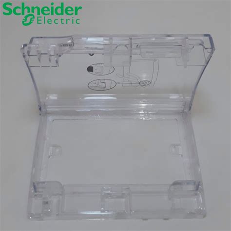 SCHNEIDER HEAVY DUTY WEATHERPROOF THICK COVER TRANSPARENT DOUBLE TWO GANG AND DOOR BELL SWITCH ...