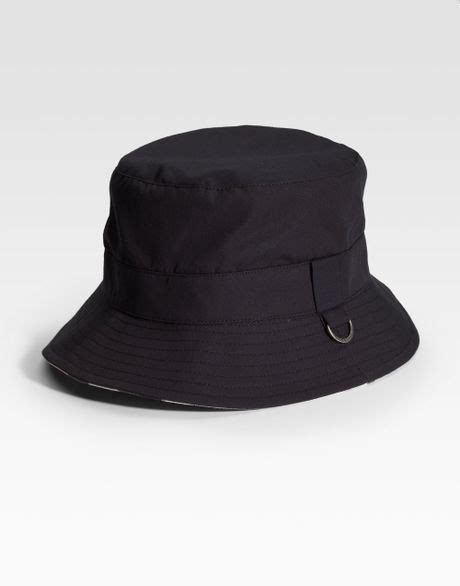 Burberry Bucket Hat in Black for Men | Lyst