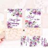 Pink and Purple Wedding Tic Tac Labels, Tic Tac Party Favor Stickers – Personalized Laser ...
