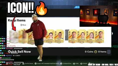 First Icon Packed of EAFC 24! - YouTube