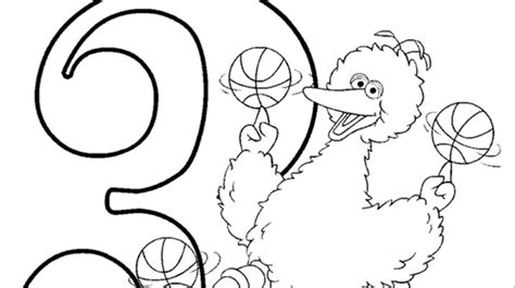 The Number 3 Coloring Page | Kids Coloring… | PBS KIDS for Parents