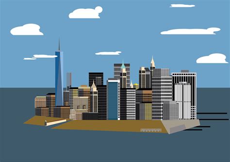 New York skyline on Behance