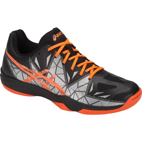 Asics Mens GEL-Fastball 3 Indoor Court Shoes - Black/Shocking Orange ...