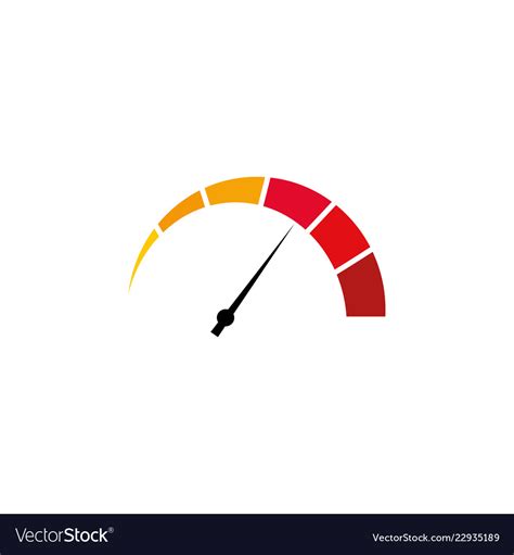 Speedometer graphic design template isolated Vector Image