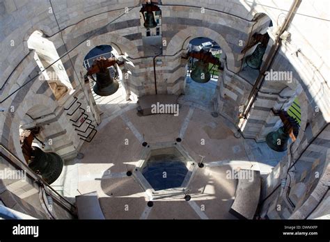 Inside the Leaning Tower of Pisa, UNESCO World Heritage Site, Pisa ...