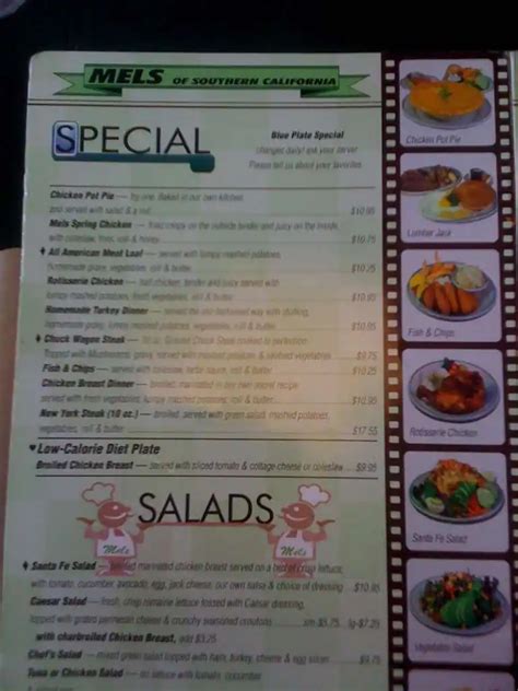 Mel's Diner Menu, Menu for Mel's Diner, Fountain Valley, Orange County - Urbanspoon/Zomato