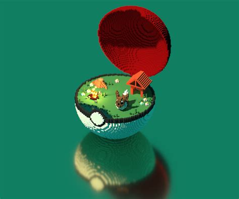 Eevee in his pokeball! : r/VOXEL