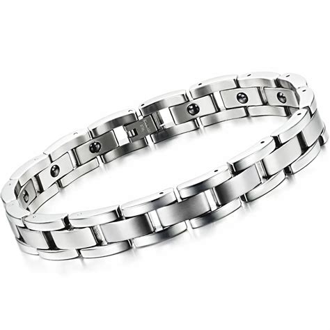 Special Wholesale Price New Fashion Jewelry Classic Men's Titanium Steel Bracelet Health ...