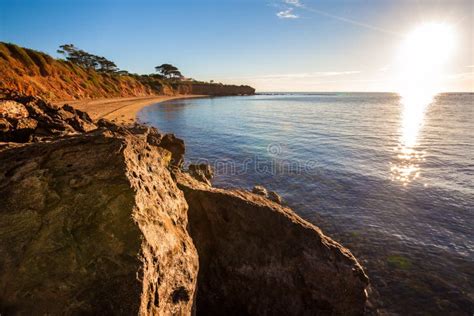 Seascape of Sunset Overlooking House on a Cliff Stock Photo - Image of inspiration, flare: 40160338