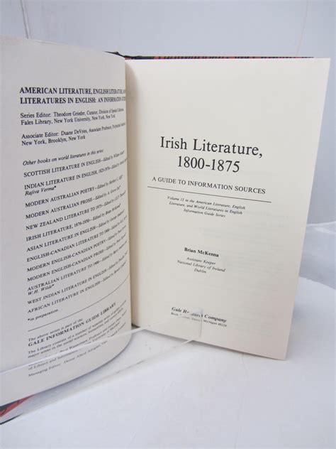 Irish Literature, 1800-1875. - Ulysses Rare Books