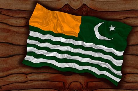 Premium Photo | National flag of azad kashmir background with flag of ...