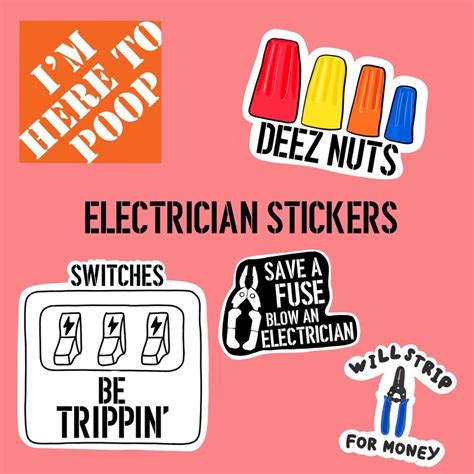 Electrical Stickers / Electrician Stickers / Toolbox stickers | Etsy