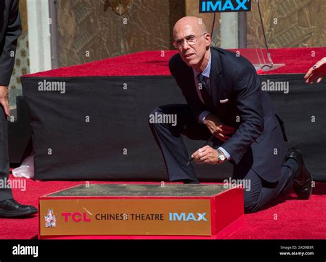 LOS ANGELES, CA. September 29, 2016: Jeffrey Katzenberg at the hand ...