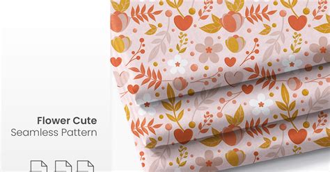 Flower Cute Seamless Pattern Vector by ibeydesign on Envato Elements