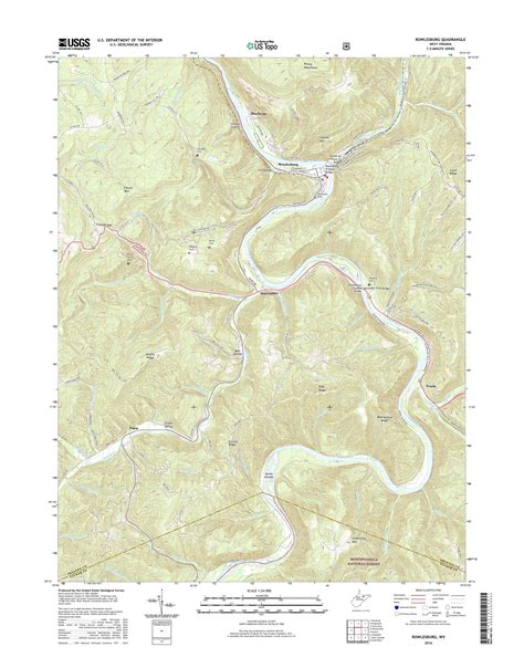 MyTopo Rowlesburg, West Virginia USGS Quad Topo Map