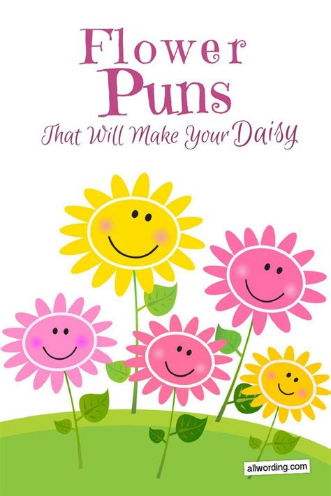 This List of Flower Puns Will Make Your Daisy | Flower puns, Thank you ...