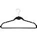 5 Pack Black Velvet Cascading Non-Slip Space Saving Coat Hangers ...