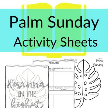 Palm Sunday Printable Activities for Sunday School (Print & Go!)