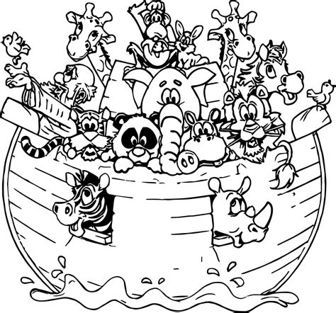 21+ Printable Noahs Ark Animals - Free Coloring Pages