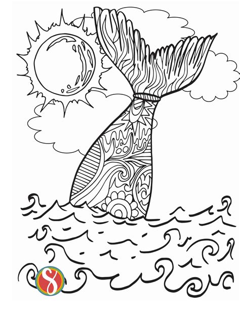 Free Mermaid Coloring Pages — Stevie Doodles