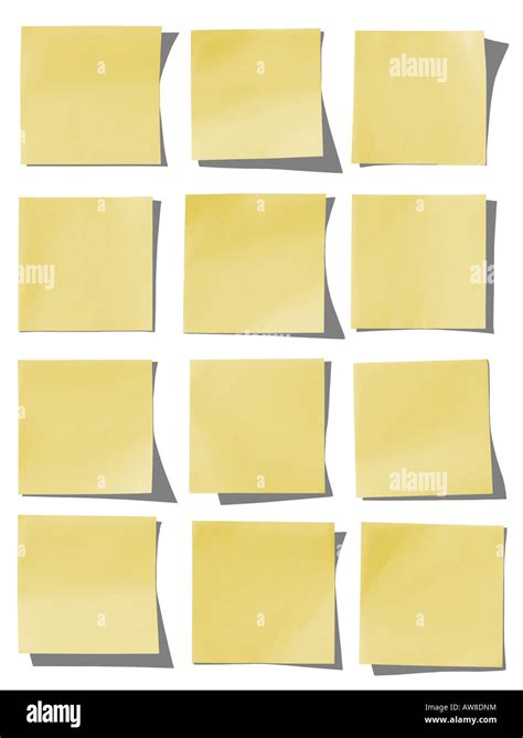 Collection of yellow notes Stock Photo - Alamy