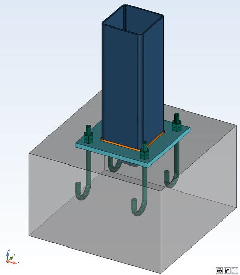 Column base plate design according to EN 1993-1-1: 2005