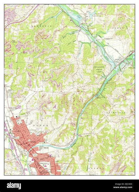 Dover, Ohio, map 1961, 1:24000, United States of America by Timeless Maps, data U.S. Geological ...