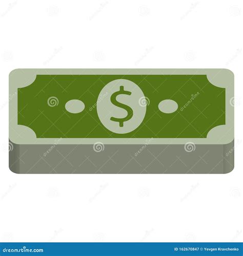 Stack of Dollar Bills Icon. Vector of Dollars Banknotes, Bundle of Money Stock Illustration ...