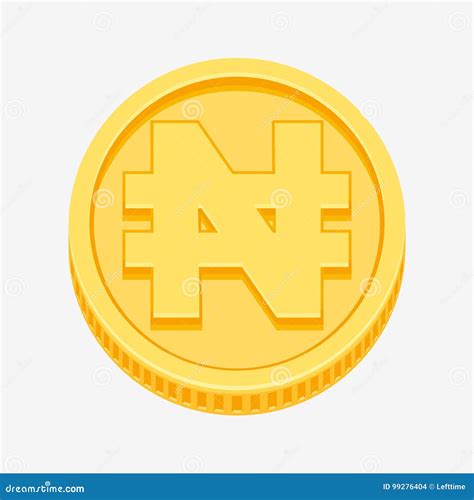 Naira Gold Symbol Vector Illustration | CartoonDealer.com #98497340