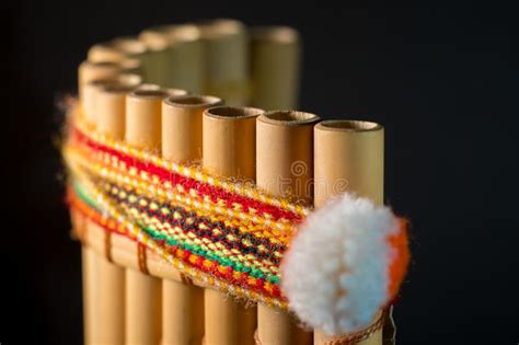 Peruvian Musical Instrument Made of Bamboo Stock Image - Image of close ...