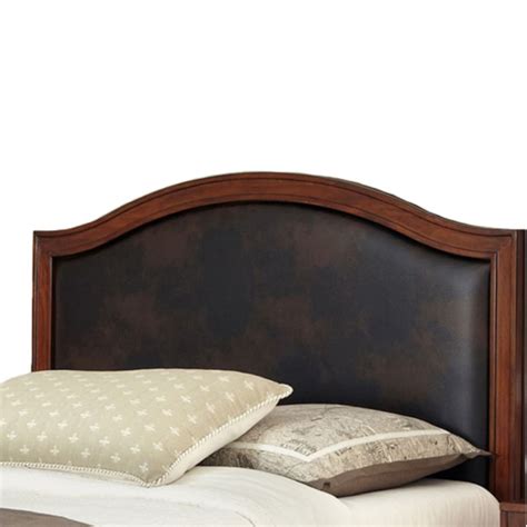 Home Styles Duet Rustic Cherry/Brown King/Cal King Bonded Leather Upholstered Headboard at Lowes.com