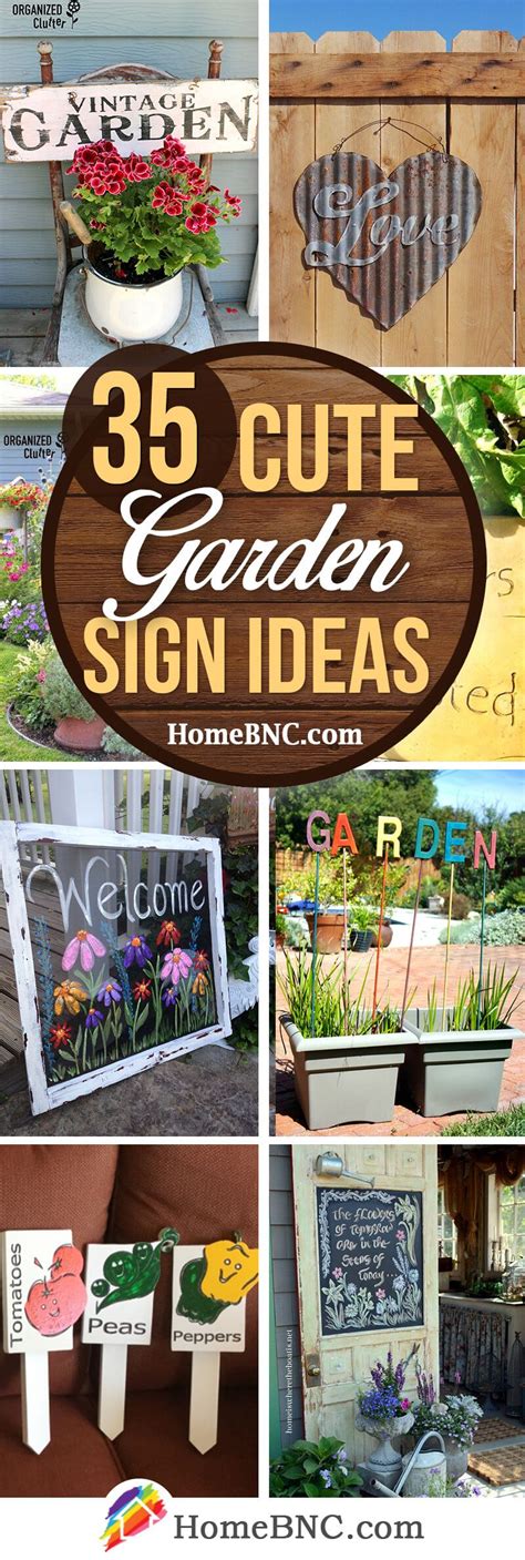 50+ Cute Garden Sign Ideas to Make Your Yard More Inviting | Garden ...