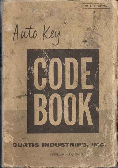 Hawley Lock Supply: Curtis - Code Books