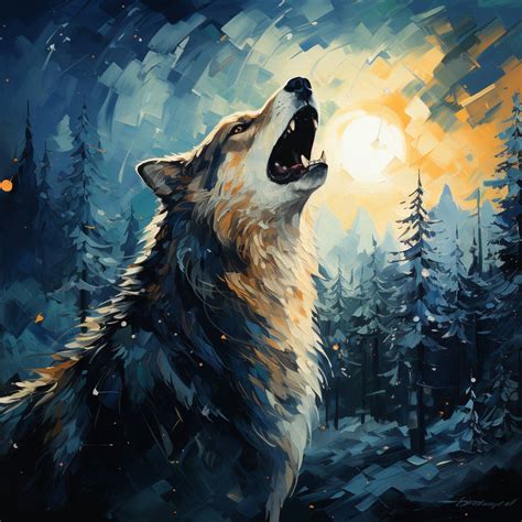 Mystic Art Studios Beautiful Angry Wolf Howling Vi by ...