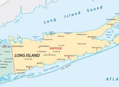 Suffolk County Long Island Map