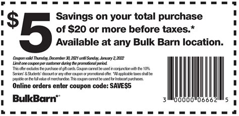 Bulk Barn Canada Coupons and Flyer Deals: Save $5 Off Your Purchase ...