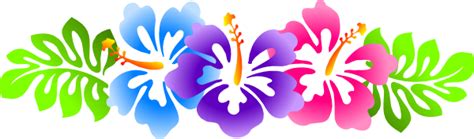 Hawaiian Flower Border | Free download on ClipArtMag