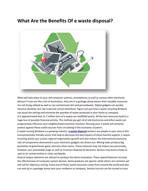 PPT - What Are The Benefits Of E Waste Disposal? PowerPoint Presentation - ID:11362807