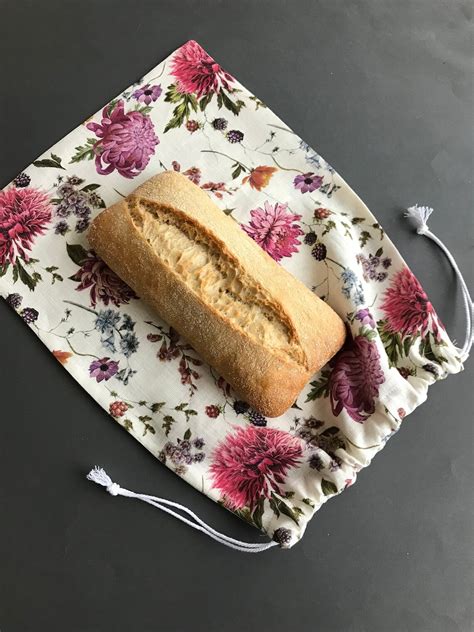 Linen Bread Bag for Bread Storage. Reusable Bread Bags. - Etsy