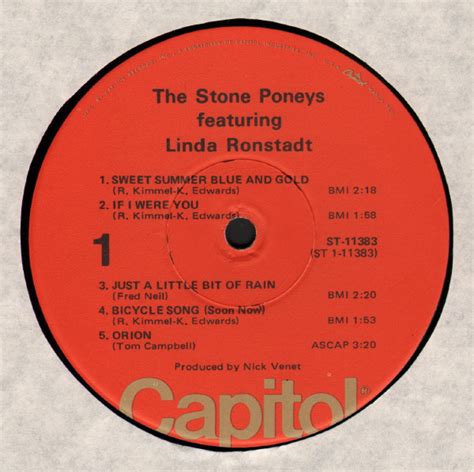 The Stone Poneys - The Stone Poneys Featuring Linda Ronstadt - Used Vinyl - High-Fidelity Vinyl ...