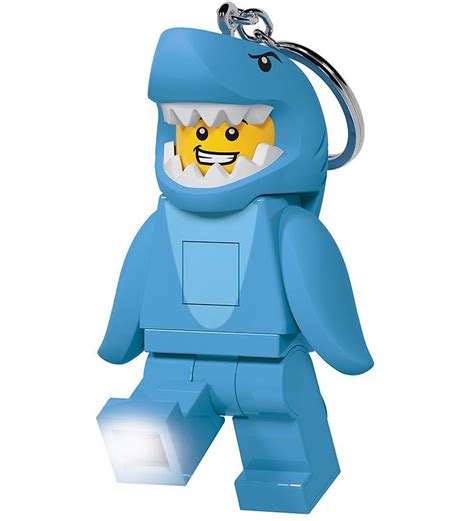 LEGO Keychain w. Flashlight - Lego Shark Suit Guy » Buy Now